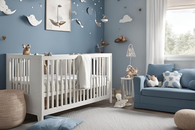 Choosing items for the baby's room