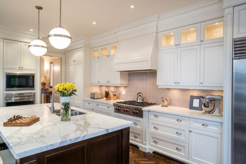 Storage areas in the kitchen