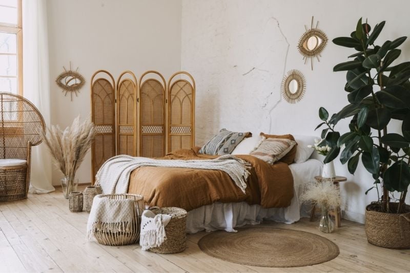 Bohemian style bedroom