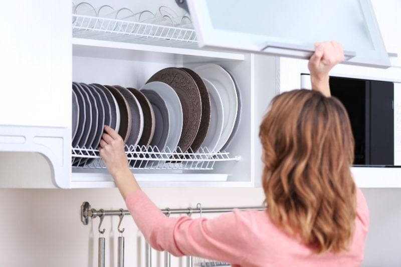 Keep kitchen cabinets organized