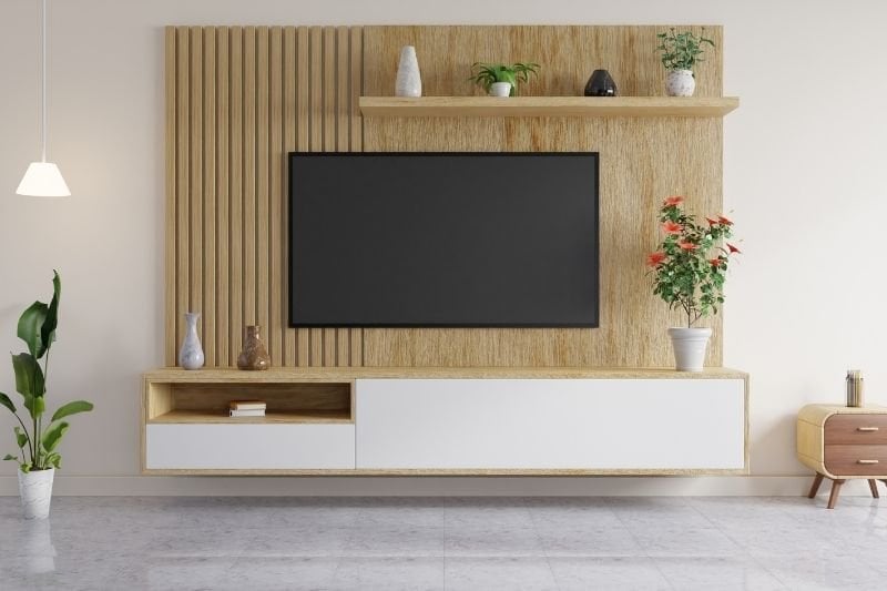 TV unit with drawers and cupboards