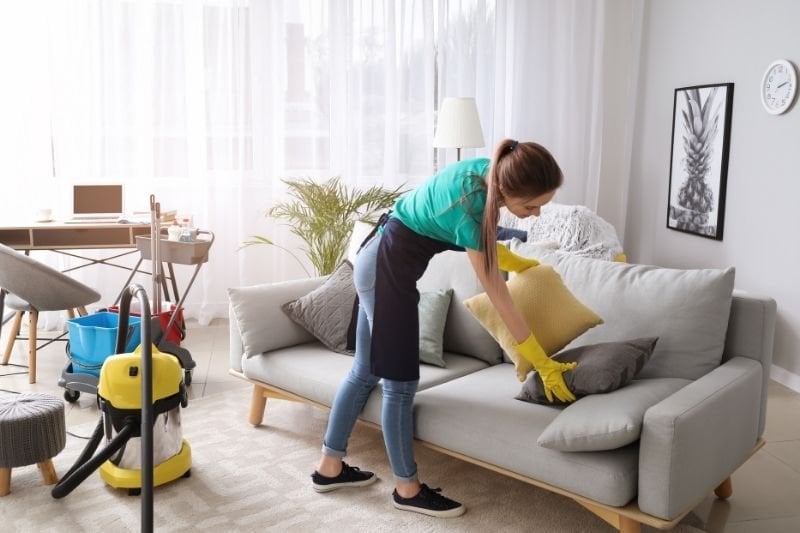 How do you clean a goose feather pillow?