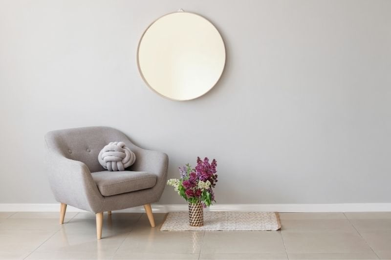 How should mirrors be used for decoration?