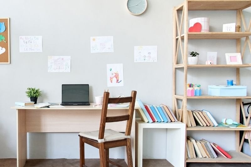 Book corner in the children's room