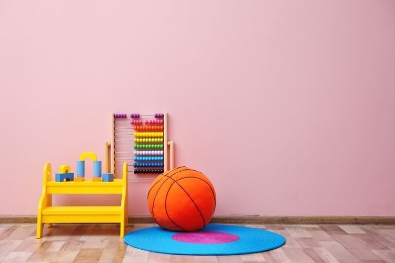 Sports area in the children's room