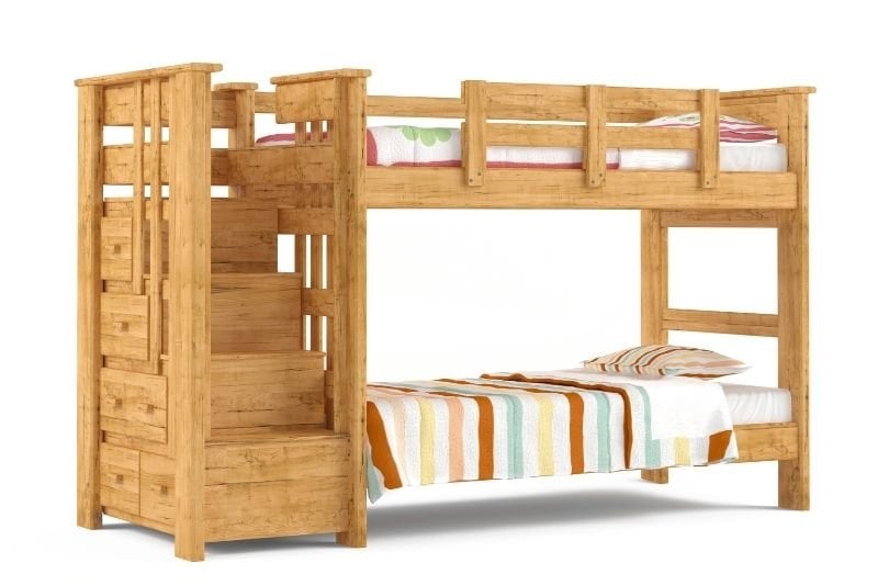 Using a bunk bed in a small room