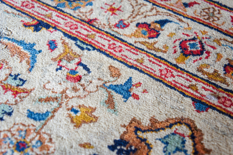 Scorpion motif on carpet