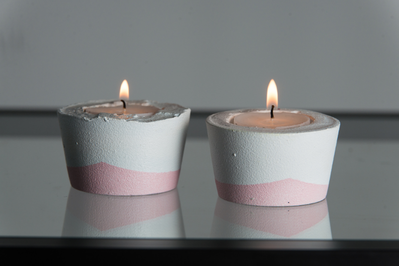 Make candle holders with recycling